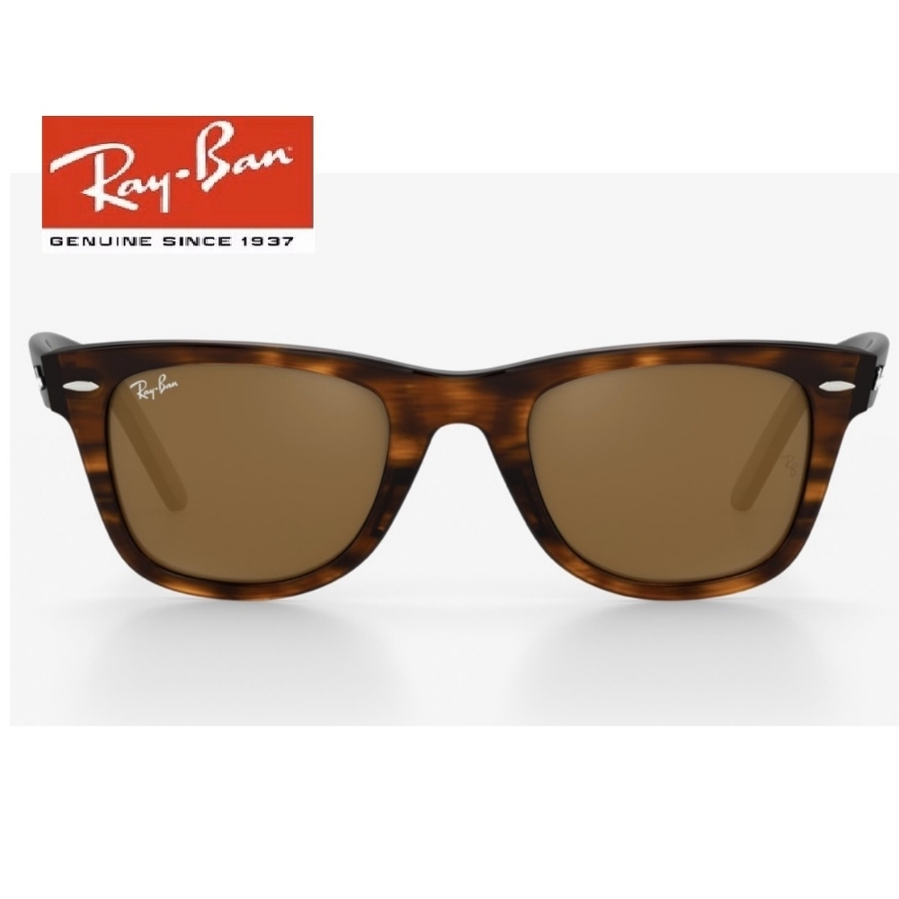 Ray Ban Wayfarer Tortoise Brown RB2140 - Picture 3 of 13